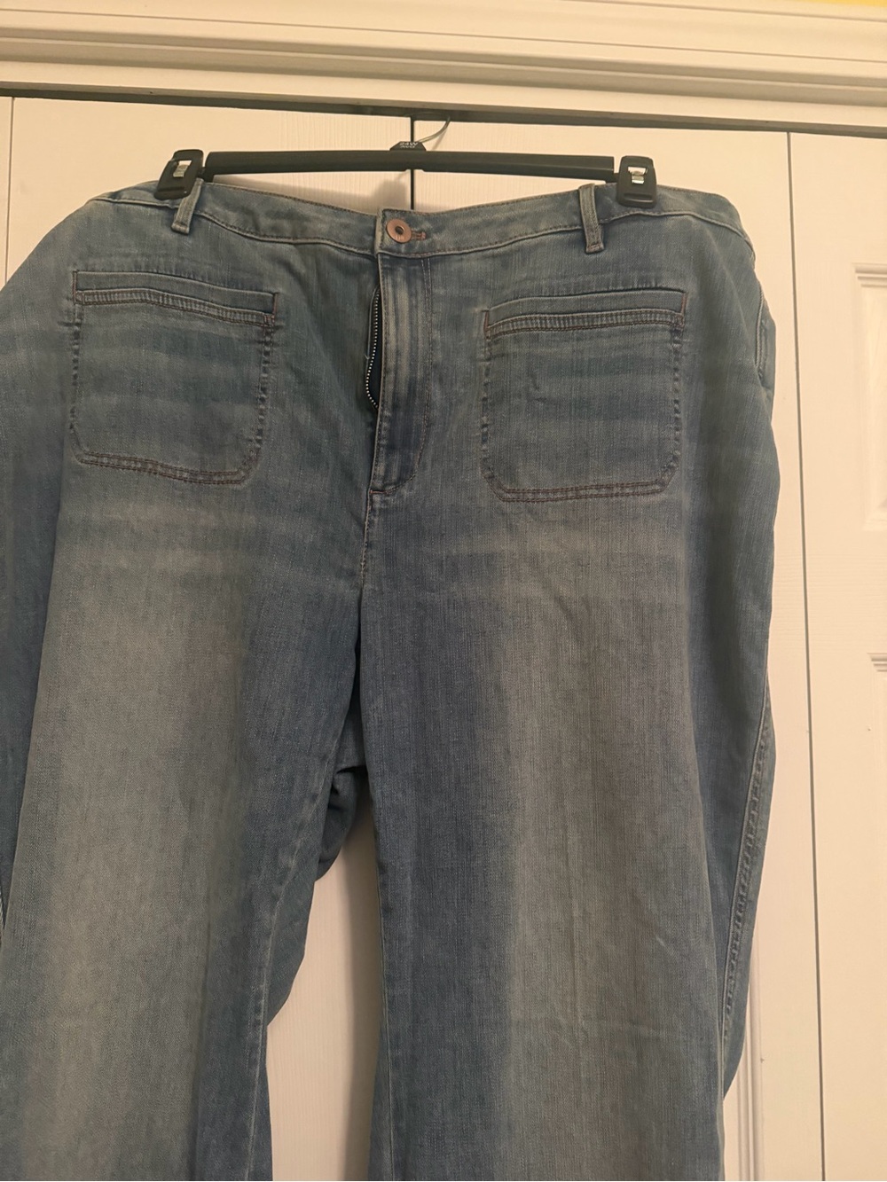 J Jill Light Blue Women's Jeans -Patch Pocket Style with Flare Bottom